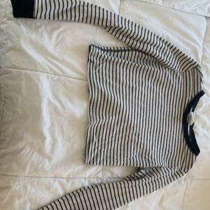 A stripped crop top